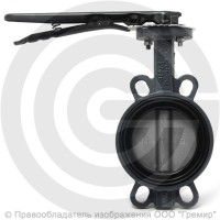 Затвор дисковый поворотный межфланцевый Ду-80 Ру-16 NBR с нержавеющим диском Benarmo Затвор дисковый поворотный межфланцевый Ду-80 Ру-16 NBR с нержавеющим диском Benarmo