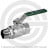 Кран латунный Ду-10 (3/8&quot;) Ру-42 ВР-НР (ВН-НАР) хром зеленый рычаг Giacomini R254WL