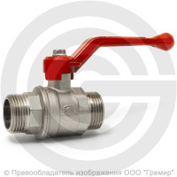 Кран латунный Ду-15 (1/2") Ру-40 НР (НАР) никель рычаг VALFEX 11Б27фт1М Кран латунный Ду-15 (1/2") Ру-40 НР (НАР) никель рычаг VALFEX 11Б27фт1М