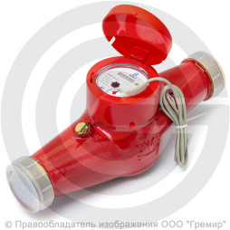 Счётчик крыльчатый многоструйный Ду-50 Ру-16 (Т<120°С) L=300мм импульсный В/К ВСКМ 90 ДГ2 Декаст