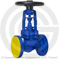 Клапан запорный стальной фланцевый Ду-32 Ру-40 (Т<425°С) сильфонный Benarmo