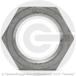 Контргайка нержавеющая AISI 316 6-ти гранная ВР-ВP Ду-15 (1/2")