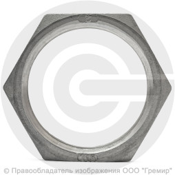 Контргайка нержавеющая AISI 316 6-ти гранная ВР-ВP Ду-50 (2")