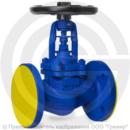 Клапан запорный стальной фланцевый Ду-125 Ру-40 (Т<425°С) сильфонный Benarmo