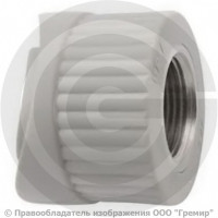 Седло вварное PP-R серое ВР (ВН) Дн 75-3/4" Wavin Ekoplastik
