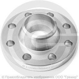 Фланец воротниковый нержавеющий 100-63-11-1-B-12х18н10т-IV ГОСТ 33259-15