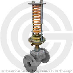 Регулятор давления прямого действия НЗ "до себя" чугунный фланцевый Ду-25 Ру-16 Kvy=4м3/ч 0,1-0,6 МПа Энерготехномаш УРРД-НЗ-РД