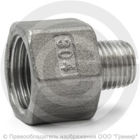 Футорка обратная нержавеющая AISI 304 Ду 15-10 (1/2"-3/8")