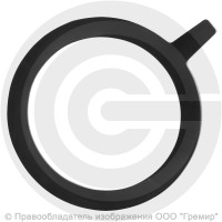 Прокладка фланцевая резиновая ТМКЩ Ду-250 Ру 10-16 (327х264х5) 5 мм с ушком исп.А ГОСТ 15180-86