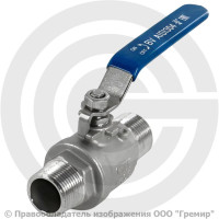 Кран нержавеющий AISI 304 (CF8) двусоставной Ду-50 (2") Ру-63 НР (НАР) муфтовый NK-BMML50/4 Кран нержавеющий AISI 304 (CF8) двусоставной Ду-50 (2") Ру-63 НР (НАР) муфтовый NK-BMML50/4