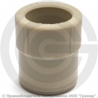 Муфта PP-R редукционная серая внутренняя-наружная пайка Дн 63-25 Pro Aqua