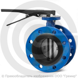 Затвор чугунный поворотный фланцевый Ду-50 Ру-16 из чугуна EPDM с чугунным диском ABRA BUV-FL226