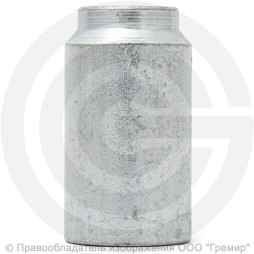 Бобышка стальная оцинкованная для термометра, манометра и датчика давления вварная G1/2 L=55мм ВР (ВН) БП-05 Багория