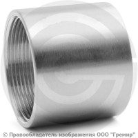 Муфта нержавеющая AISI 316 равнопроходная Ду-40 (1 1/2") Муфта нержавеющая AISI 316 равнопроходная Ду-40 (1 1/2")