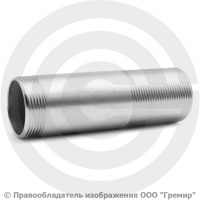 Сгон нержавеющий AISI 316 резьба-резьба Ду-8 (1/4")