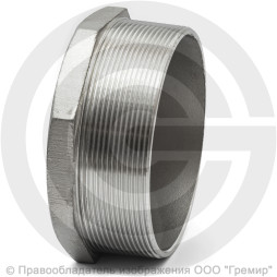 Заглушка нержавеющая AISI 304 6-ти гранная НР (НАР) Ду-100 (4")