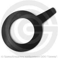 Прокладка фланцевая резиновая ТМКЩ Ду-80 Ру 10-40 (141х87х4) 4 мм с ушком исп.А ГОСТ 15180-86