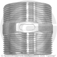 Ниппель нержавеющий AISI 304 переходной Ду 40-32 (1 1/2"-1 1/4")